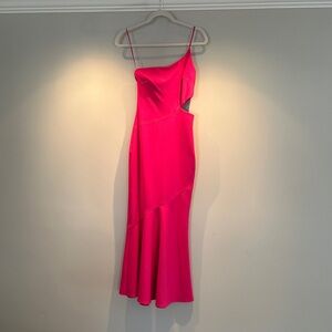 Likely Fuchsia Asymmetrical Dress